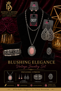 Blushing Elegance Vintage Jewelry Set