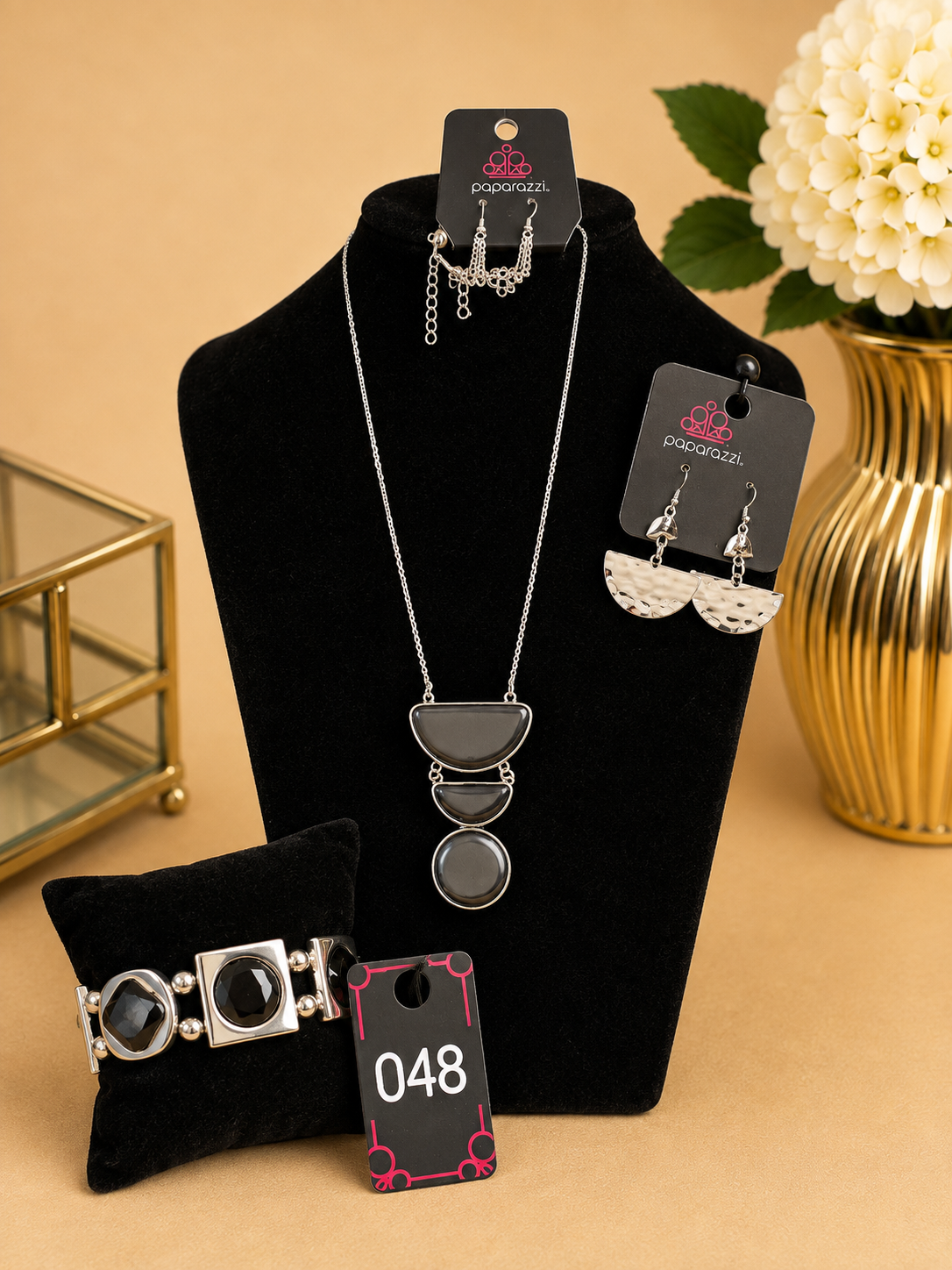 Divine Dimension Silver & Gunmetal Jewelry Collection