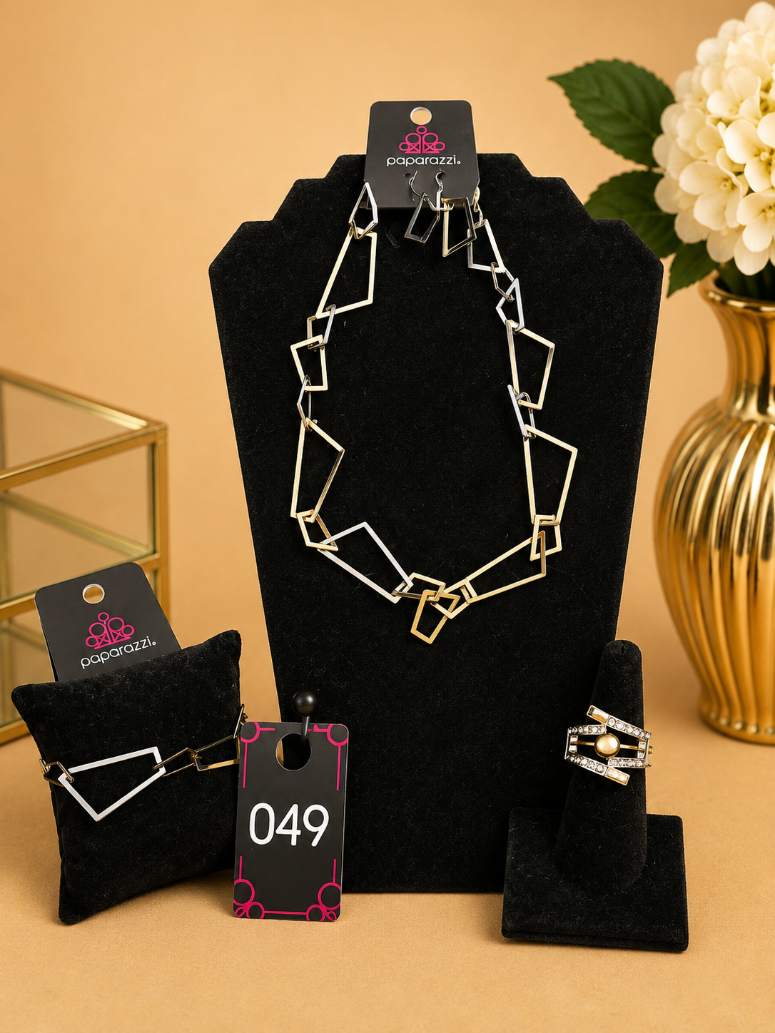 Divine Geometry Mixed-Metal Statement Jewelry Collection