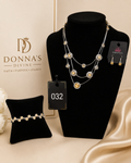Divine Golden Layers Necklace Set