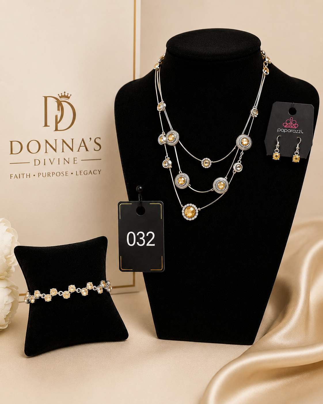 Divine Golden Layers Necklace Set