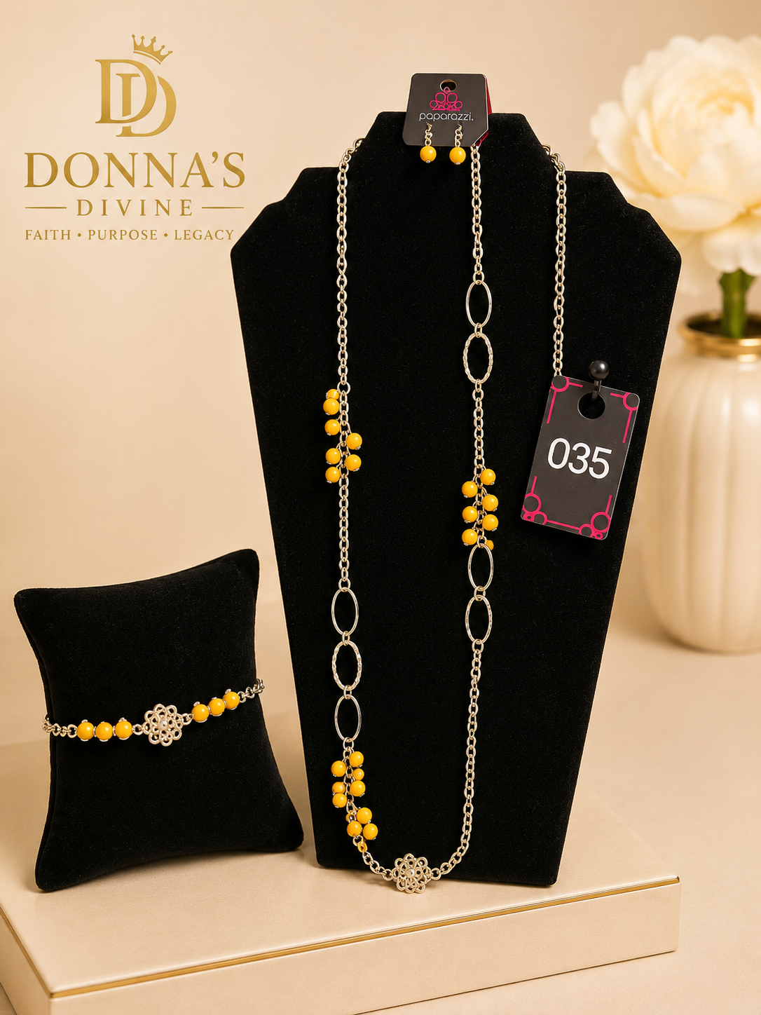 Golden Glow Long Necklace