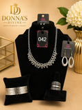 Divine Radiance Silver Jewelry Set