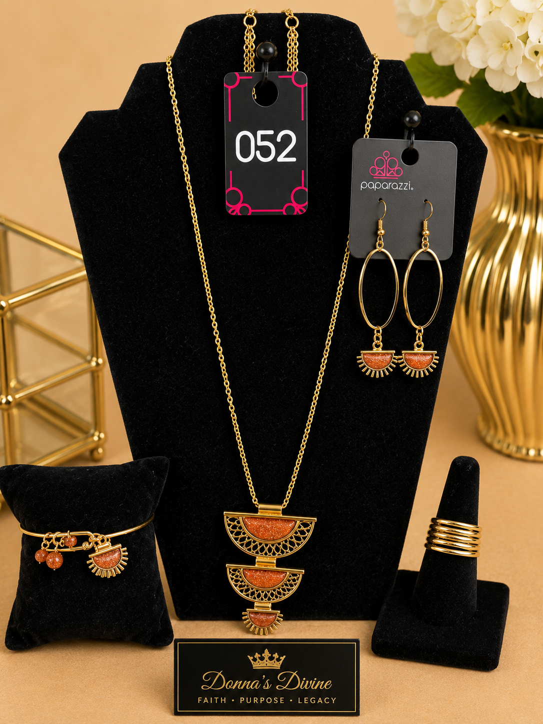 Divine Sunset Glow Gold Jewelry Collection – #052