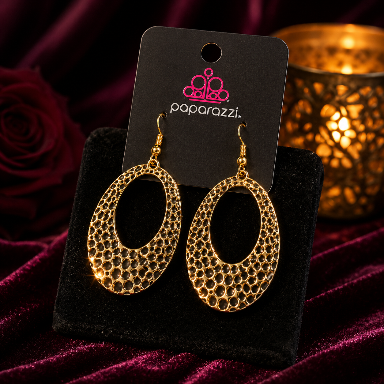 Golden Honey Hoop Earrings