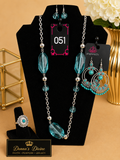 Divine Aqua Facet Statement Jewelry Collection – #051