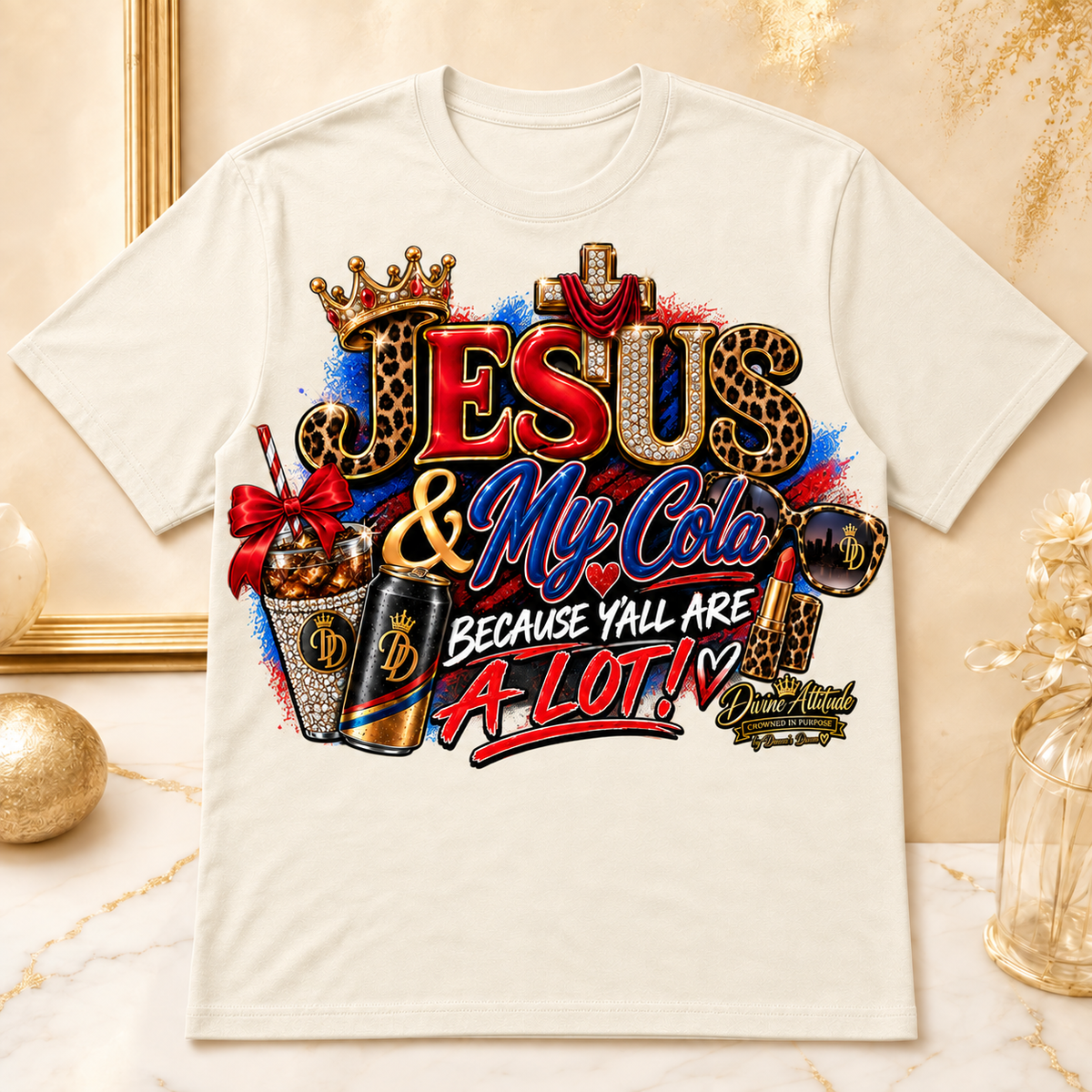 Jesus & Cola Graphic T-Shirt | Crowned in Purpose